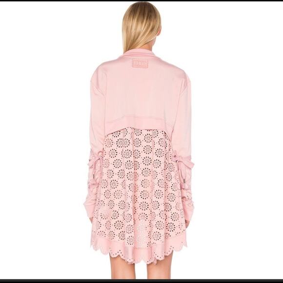 PUMA X FENTY BY RIHANNA Eyelet Jacket in Bridal Rose Size 0 - Picture 2 of 8